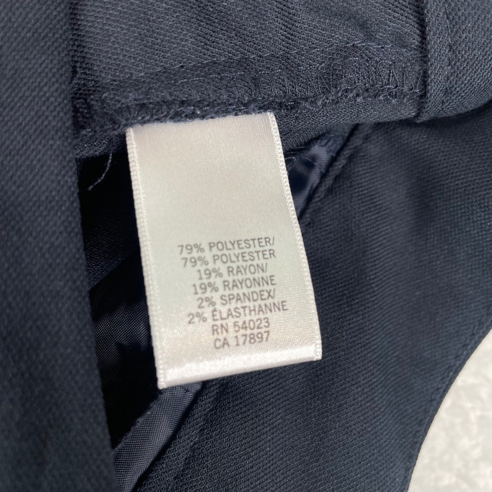 Banana Republic Jackson Fit Navy Blue Dress Pants Womens 0 Bootcut Mid Rise Work - Picture 13 of 13